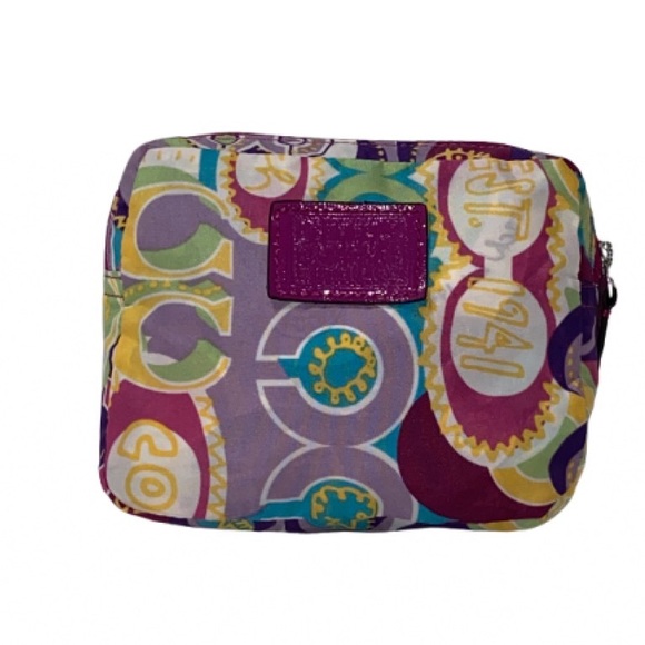 Coach Poppy Graffiti  Folding Shopping Tote bag. Excellent Condition RARE - Picture 2 of 2